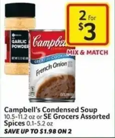 Harveys Supermarkets Campbell's condensed Soup 10.5-11.2oz offer