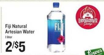 Lowes Foods Fiji Natural Artesian Water offer