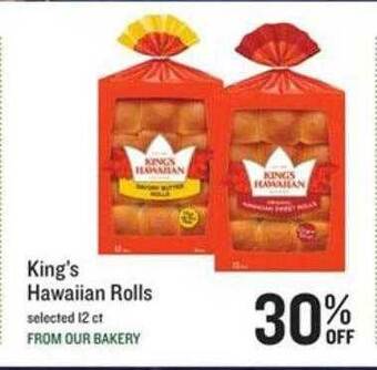 Lowes Foods King's Hawaiian Rolls offer