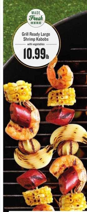 Lowes Foods Grill Ready Large Shrimp Kabobs offer