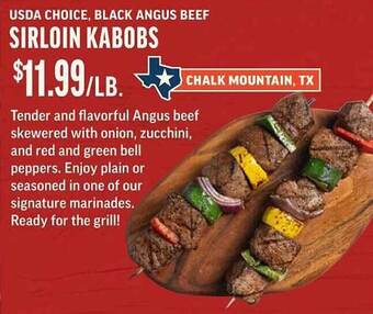 Central Market Sirloin Kabobs offer