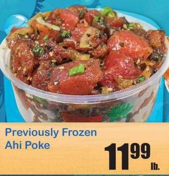 Times Supermarkets Previously Frozen Ahi Poke offer