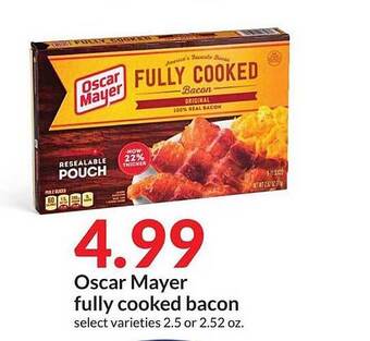 Hy-Vee Oscar Mayer Fully Cooked Bacon offer