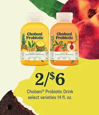 Hy-Vee Chobani Probiotic Drink offer