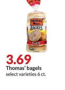 Hy-Vee Thomas' Bagels offer