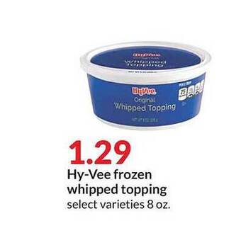 Hy-Vee Hy-Vee Frozen Whipped Topping offer