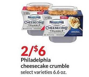 Hy-Vee Philadelphia Cheesecake Crumble offer