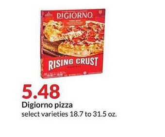 Hy-Vee Digiorno Pizza offer
