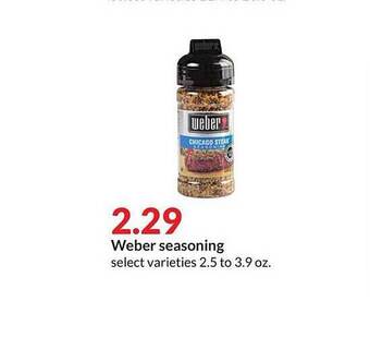 Hy-Vee Weber Seasoning offer