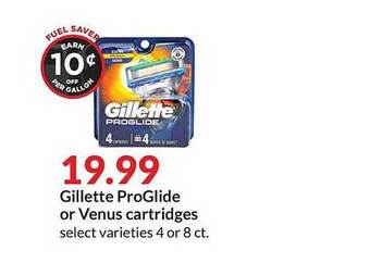 Hy-Vee Gillette ProGlide Or Venus Cartridges offer