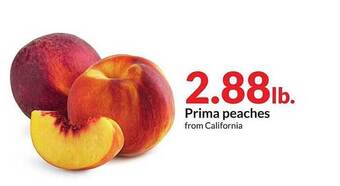 Hy-Vee Prima Peaches offer