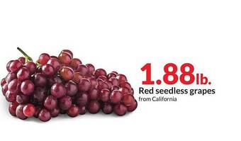 Hy-Vee Red Seedless Grapes offer