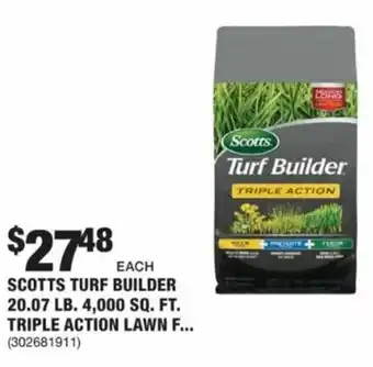 The Home Depot Scotts Turf Builder 302681911 offer