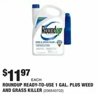 The Home Depot Roundup Ready to Use 1 Gal. Plus Weed And Grass Killer 206840702 offer