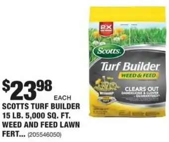 The Home Depot Scotts Turf Builder 205546050 offer