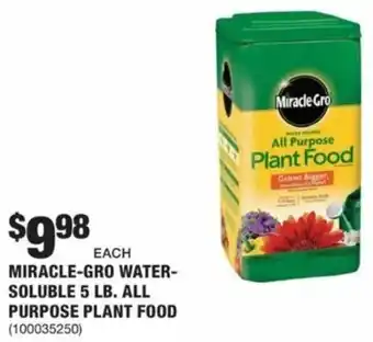 The Home Depot Miracle Gro Water Soluble 5 Lb. All Purpose Plant Food 100035250 offer