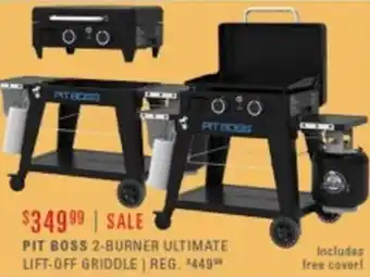 Scheels 2 Burner Ultimate Lift-Off Griddle offer
