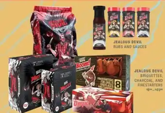 Jealous Devil Briquettes, Charcoal, and Firestarters