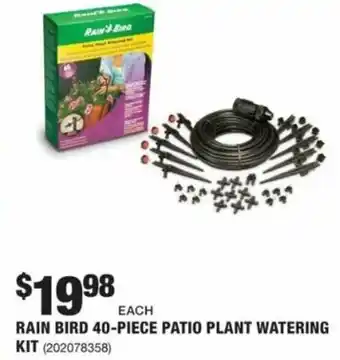 The Home Depot Rain Bird 40-Piece Patio Plant Watering Kit 202078358 offer