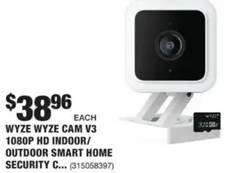 The Home Depot Wyze Wyze Cam v3 1080P HD Indoor offer