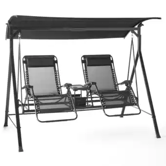 Walmart Mainstays Zero-Gravity Steel Porch Swing, Multiple Colors offer