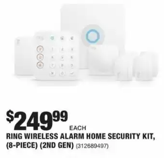 The Home Depot Ring Wireless Alarm Home Security Kit offer