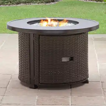 Walmart Better Homes & Gardens 37" Round 50000 BTU Propane Bronze Finish Aluminum Fire Pit offer
