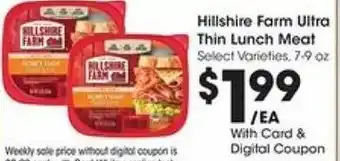 Fry's Hillshire Farm Ultra Thin Lunch Meat offer
