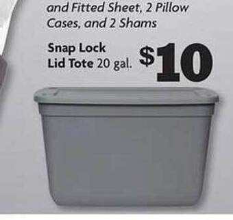 Family Dollar Snap Lock Lid Tote offer