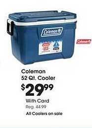 Fred Meyer Coleman 52 Qt. Cooler offer