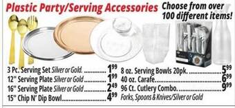 Ocean State Job Lot Plastic Party-Serving Accessories offer