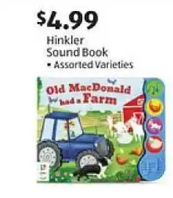 Aldi Hinkler Sound Book Assorted Varieties offer