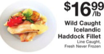 Fairway Store Market Wild Caught Icelandic Haddock Fillet offer