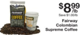 Fairway Store Market Fairway Colombian Supreme Coffee offer