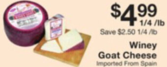 Fairway Store Market Winey Goat Cheese offer