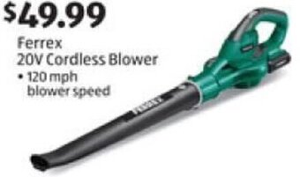 Aldi Ferrex 20V Cordless Blower offer