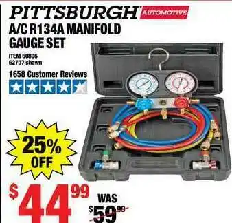 Harbor Freight Tools A-c R134A Manifold Gauge Set offer