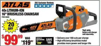 Harbor Freight Tools 40v Lithium-ion 16 offer
