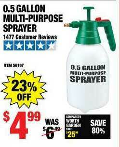 Harbor Freight Tools 0.5 Gallon Multi-purpose Sprayer offer