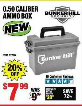 Harbor Freight Tools 0.50 Caliber Ammo Box offer