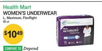 Health Mart Women's Underwear offer