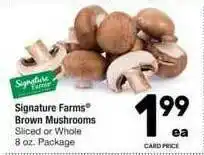 Randalls Signature Farms Brown Mushrooms offer