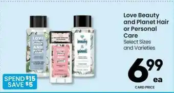 Randalls Love Beauty And Planet Hair Or Personal Care offer