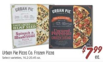 Sprouts Farmers Market Urban Pie Pizza Co. Frozen Pizza offer