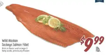 Sprouts Farmers Market Wild Alaskan Sockeye Salmon Fillet offer