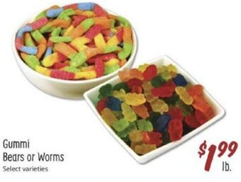 Sprouts Farmers Market Gummi Bears or Worms offer