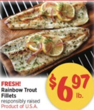 H-E-B Rainbow Trout Fillets offer