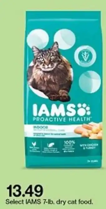 Target IAMS 7lb Dry Cat Food offer