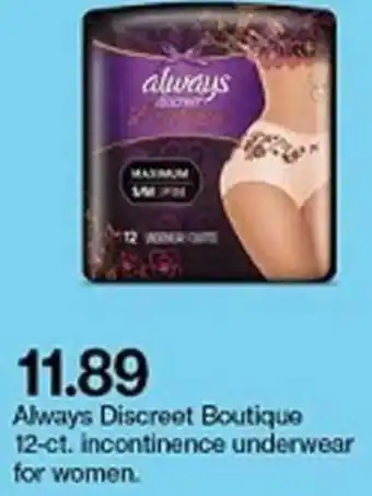 Target Always Discreet Boutique offer