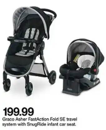 Target Graco Asher FastAction SE Travel System offer
